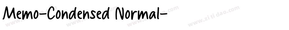 Memo-Condensed Normal字体转换